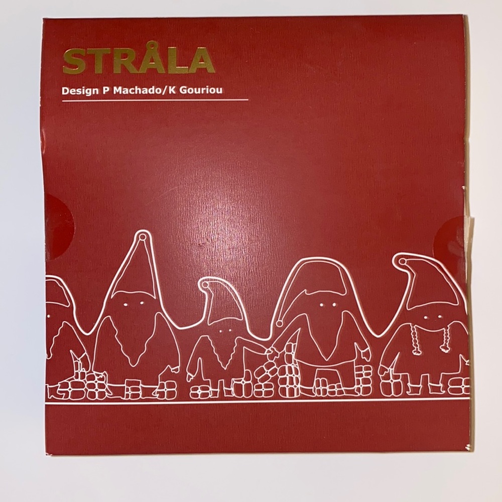 STRALA Christmas Elf Santa Presents light up standing garland type decor IKEA